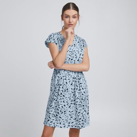 ICHI | Printed Dress | Sz. L - Picture 1 of 11